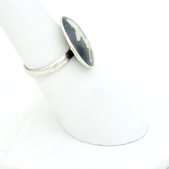 Siam (Thailand) Sterling Silver Ring Goddess Mekhala - Size 6.5 - Picture 2 of 5